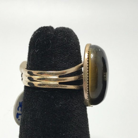 Tigereye Sizeable Silver Ring - Picture 3 of 8